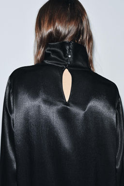 ZW COLLECTION ASYMMETRIC LONG BLOUSE - Zara фото 3