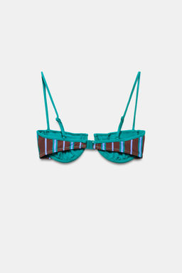 TOP BIKINI AROS RAYAS / Azul - Zara фото 5