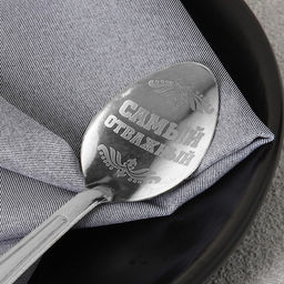 Цена за 3 шт. Ложка чайная с гравировкой 23 февраля, h=14 см