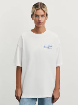 Футболка оверсайз с принтом / Zarina  фото 5