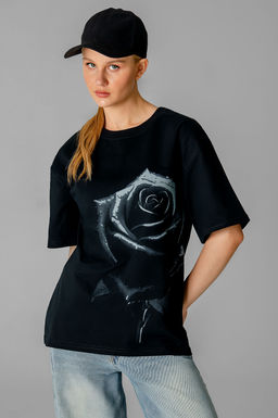 Арт. 31172 Футболка женская  44-52 (5 шт) Цвет:черный