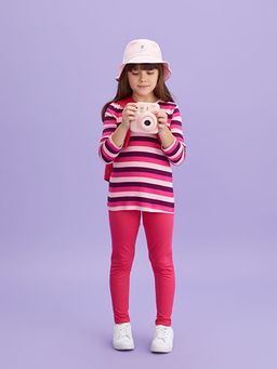 Beli Lastikli Basic K?z ?ocuk Tayt