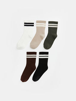 ?izgili Kad?n Soket ?orap 5li