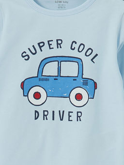 Bisiklet Yaka Erkek Bebek Pijama Tak?m? 2li