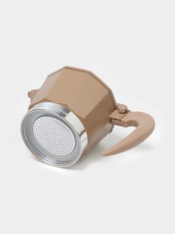 Кофеварка гейзерная Доляна Мокко, 150 мл, на 3 чашки, нержавеющая сталь, коричневая  фото 4