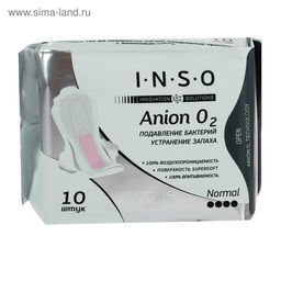 Цена за 2 шт. Прокладки Inso Anion O2 Normal, 10 шт/упаковка