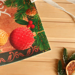 Коврик-лежак с принтом С Новым Годом, С легким паром, 50х155 см - Банная забава фото 5