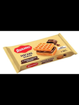 Яшкино, вафли мягкие с шоколадным кремом, 120 г  фото 2