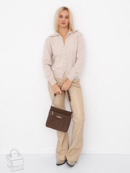 Сумка женская кожаная 2378YF d.apricot Polina&Eiterou