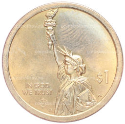 Монета 1 доллар 2021 года D США Американские инновации  Первый государственный университет