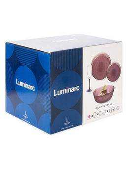 Набор столовый ВУЛКАН ЛИЛАК 16 пр. с бокалами для шампанского арт.O0251 - Luminarc фото 9