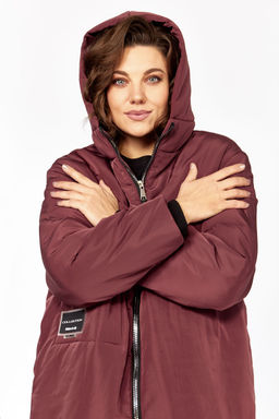 Пальто LADY SECRET 5018/1-Р бордовый матовый