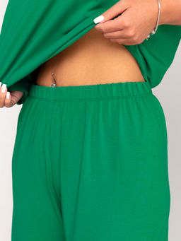 Костюм женский кулирка с брюками НИКОЛЬ ИЗУМРУД - Домтрик фото 4