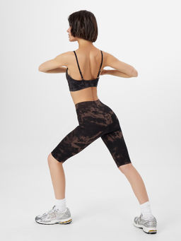 Велосипедки женские черные с принтом