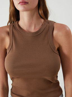 Bisiklet Yaka Dokulu Kad?n Atlet