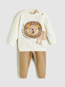 Erkek Bebek Sweatshirt ve E?ofman Alt 2li