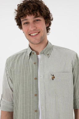 Erkek Koyu Haki Uzun Kollu G_mlek Sepette S_rpriz _ndirim - U.s. polo assn фото 2