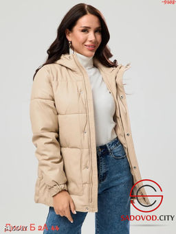 Кожаная куртка с капюшоном - Bruno фото 2