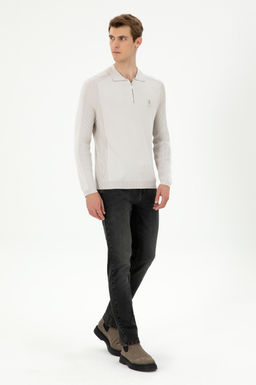 Erkek Krem Kazak - U.s. polo assn фото 4