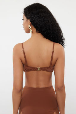 Kahverengi Straplez Premium Aksesuarl? Mix&Match Bikini Ustu TBESS24BU00150