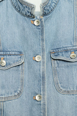 CAZADORA DENIM TRF BOLSILLOS / Azul - Zara фото 6