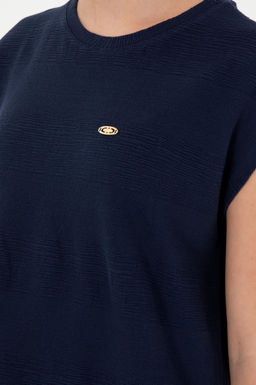 Женская темно-синяя футболка Неожиданная скидка в корзине - U.s. polo assn фото 7