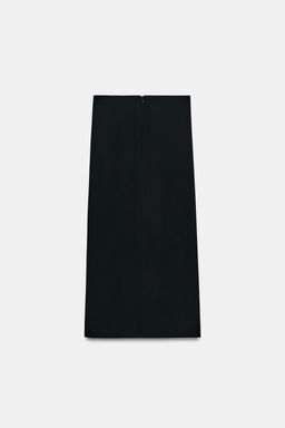 FALDA MIDI VOLANTE ZW COLLECTION / Negro - Zara фото 3