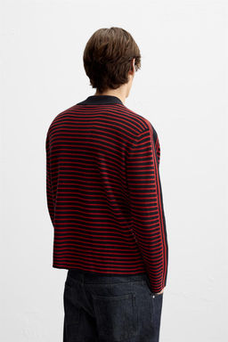 STRIPED KNIT POLO SHIRT - LIMITED EDITION - Zara фото 4