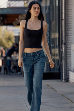 TRF BOOTCUT LOW-RISE JEANS - Zara фото 25