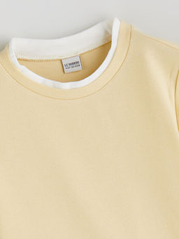 Bisiklet Yaka K?z ?ocuk Ti??rt