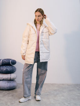 Куртка зимняя "Эмми" молочный