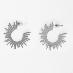 Серьги металл Атмосфера солнце, ярило, цвет серебро