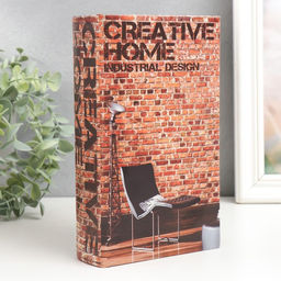 Шкатулка книга - сейф «Промышленный дизайн», дерево, искусственная кожа, 21×13×5 см