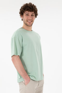 Erkek Oversize Fit Bisiklet Yaka Su Ye_ili Ti__rt Sepette S_rpriz _ndirim - U.s. polo assn фото 2