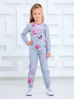 Футболка с длинным рукавом "Жизель",серый