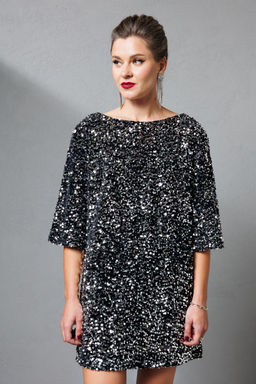 Платье KOKOdea 8.63-Р черный/серебристый