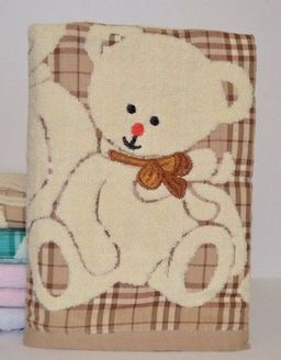 Махровое полотенце Плюшевые мишки- БЕЖЕВЫЙ 70*140 см. хлопок 100% - Лен поволжья фото 2