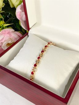 Браслет "Рубиновое море" (Д10)