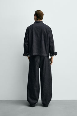 BARREL FIT DENIM CHINO TROUSERS - Zara фото 13