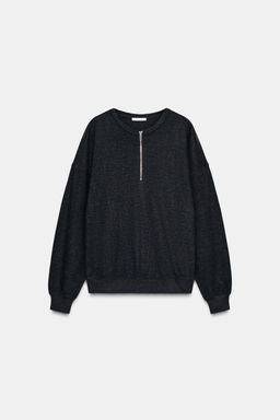 SOFT RIB ZIP-UP SWEATSHIRT - Zara фото 4