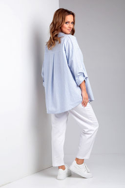 Костюм Liona Style 898 светло-синяя полоска