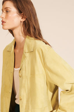 LIMITED EDITION SUEDE LEATHER POCKET SHIRT - Zara фото 27