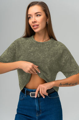 Женская укороченная футболка Happyfox