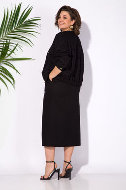 Костюм Liliana 1312 черный+серо-зеленый  фото 4