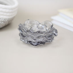 Цена за 4 шт. Подсвечник "Роза" 10*4,5 см, Графит