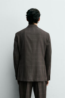 CHECK SUIT BLAZER - Zara фото 3