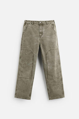 WASHED CARPENTER TROUSERS - Zara фото 33