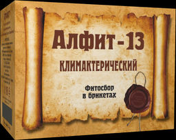 Фитосбор в брикетах Алфит - 13 Климактерический Алфит 1316