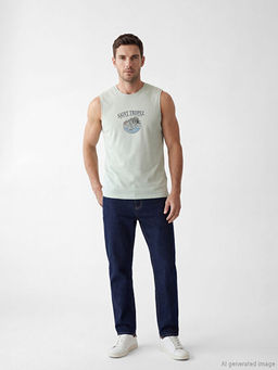 Saint Tropez Bask?l? Erkek Kolsuz Ti??rt