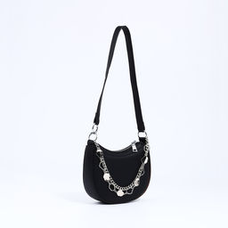 Сумка-багет на молнии, цвет чёрный - Simaland фото 8